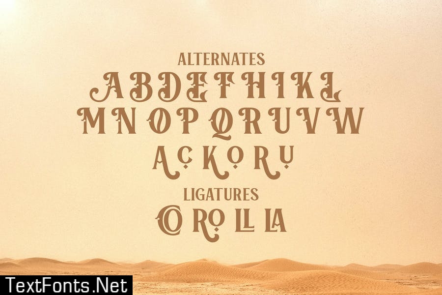 Aquero - Victorian Style Font