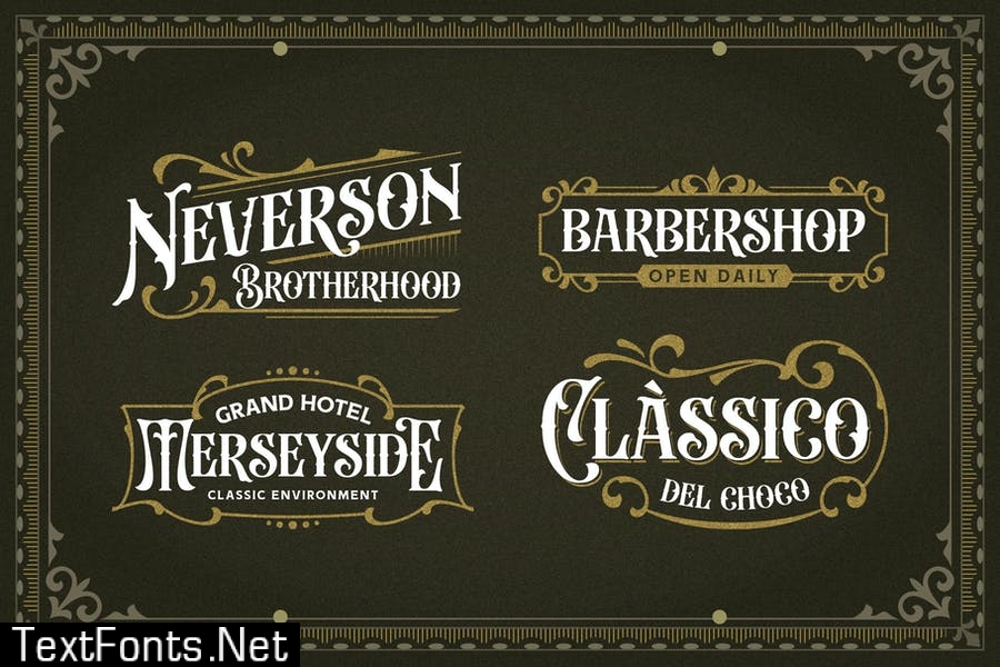 Beardsons - Layered Font