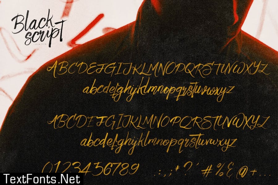 Black Script SVG Bold Brush Font