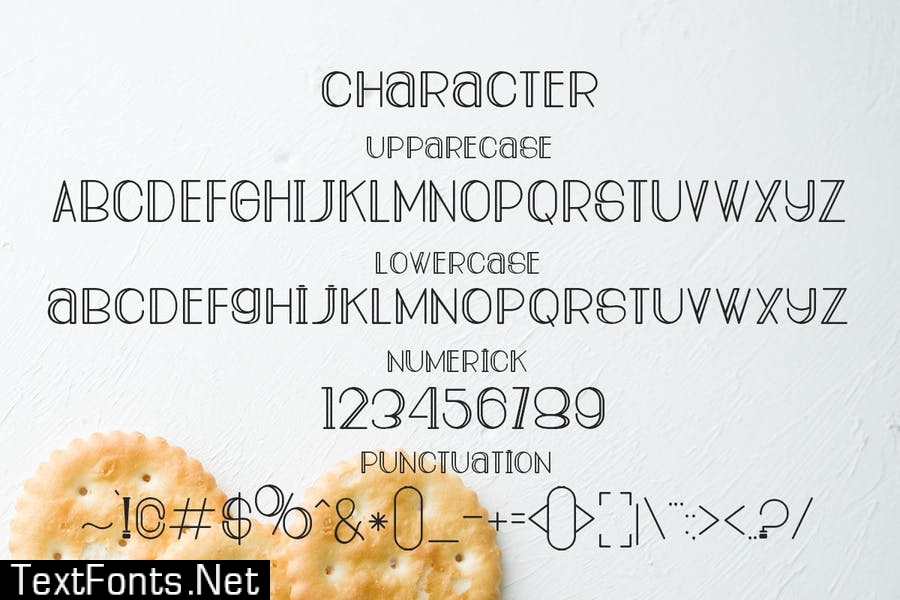 Bread Crackers Font