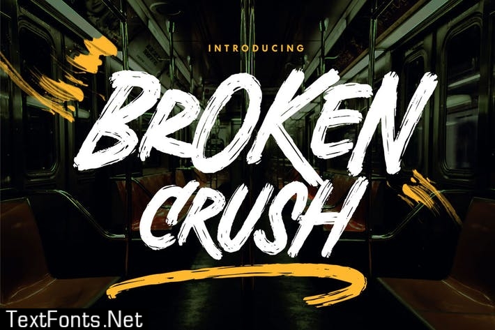 Broken Crush Font