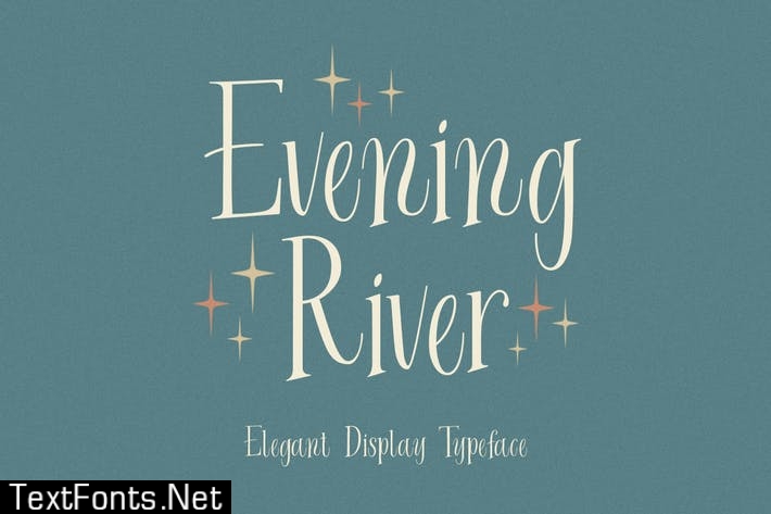 Evening River - Elegant Display Typeface