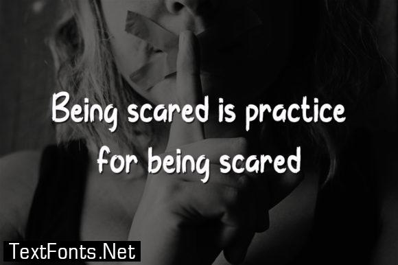 Feeling Scared Font