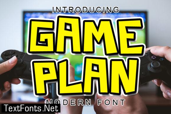 Game Plan Font