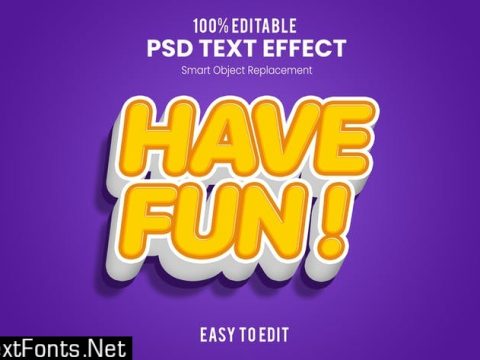 Have Fun! - 3D Text Effect PSD UQQEDSU