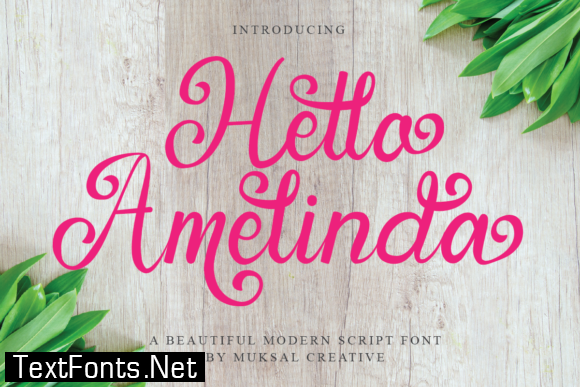 Hello Amelinda Font