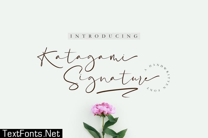 Katagami Signature - Handwritten Font