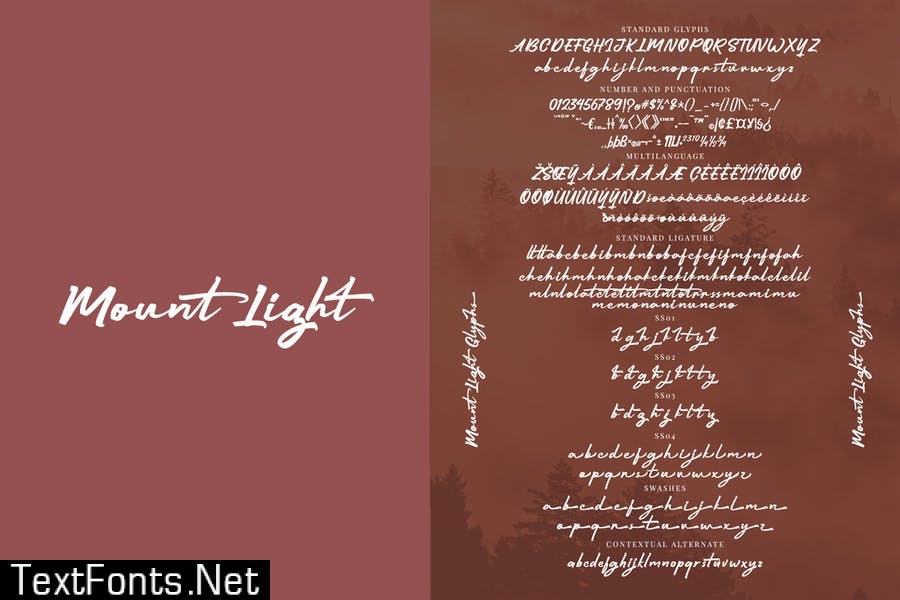 Mount Light - Script Font