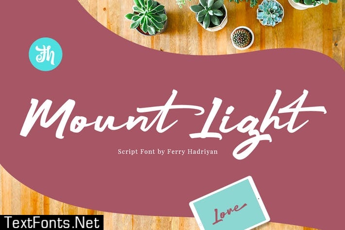 Mount Light - Script Font