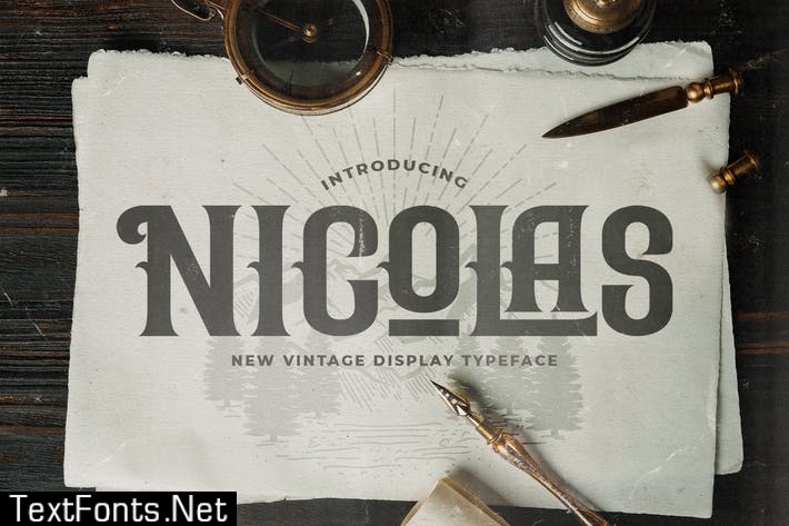 Nicolas - Victorian Style Font