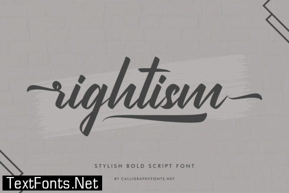 Rightism Font