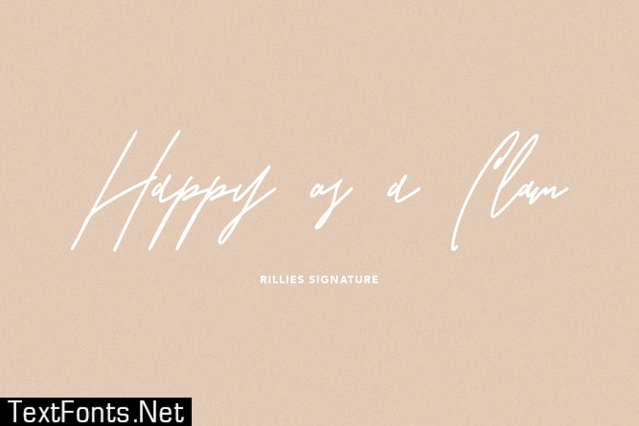 Rillies Modern Signature Font