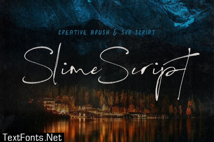 Slime SVG Script Font