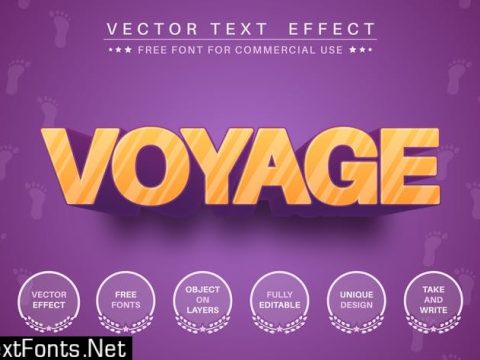 Sunset voyage - editable text effect, font style U72ZF2M