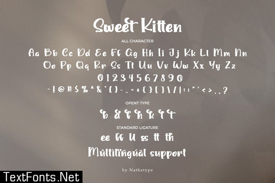 Sweet Kitten Font