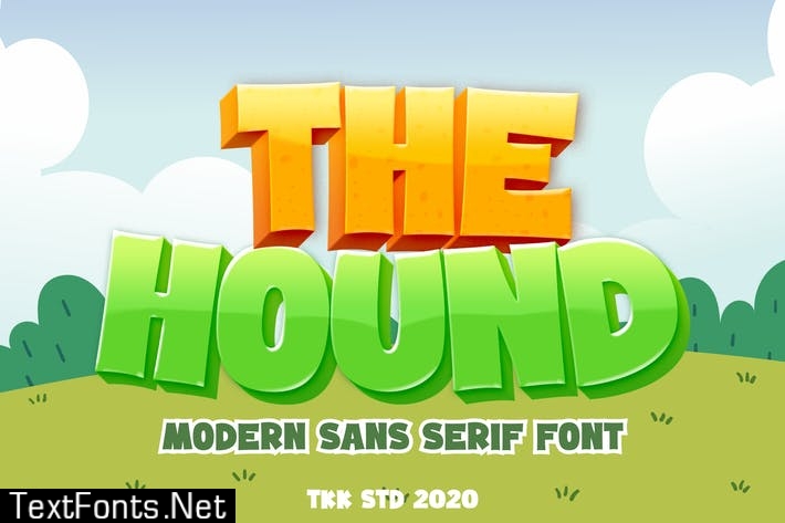 The Hound - Modern cartoon font