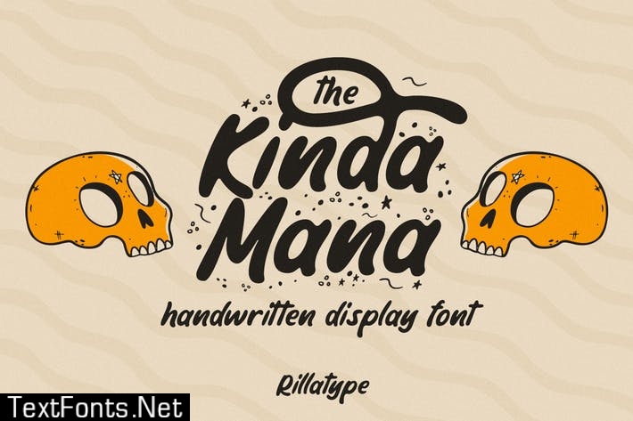 The Kindamana - Handwritten Display Font