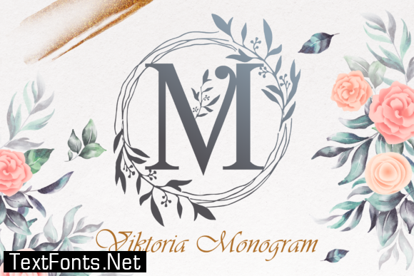 Viktoria Monogram Font