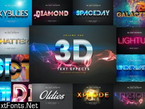 3D Text Effects Vol.1