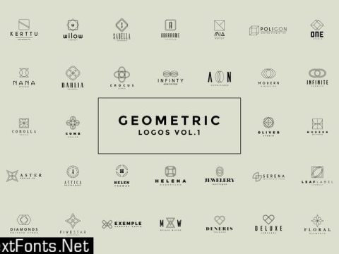 50 Geometric Logos Vol.1