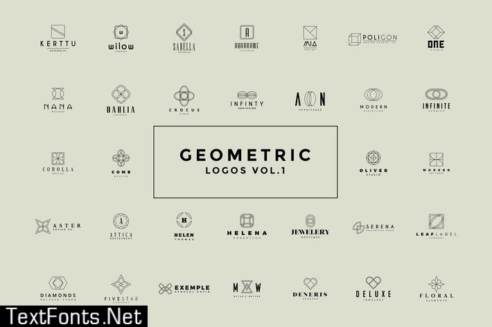 50 Geometric Logos Vol.1