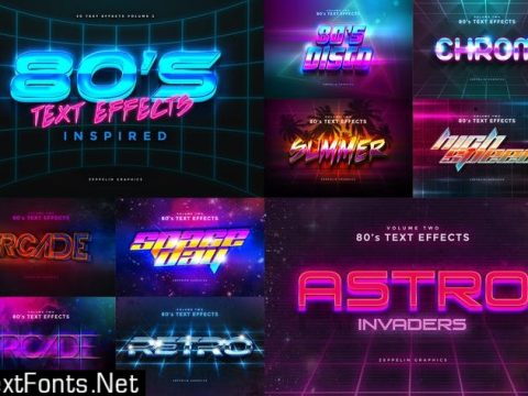 80s Text Effects Vol.1