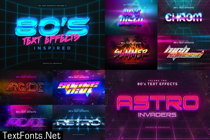 80s Text Effects Vol.1