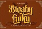 Biqaby Goku - Blackletter Font