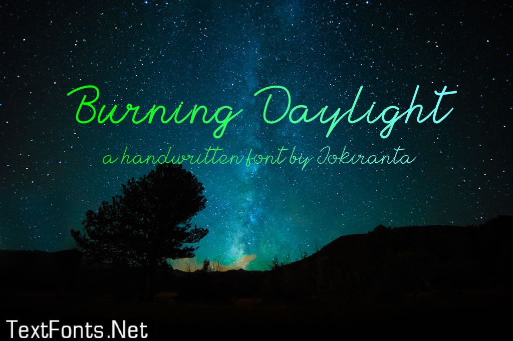 Burning Daylight Font