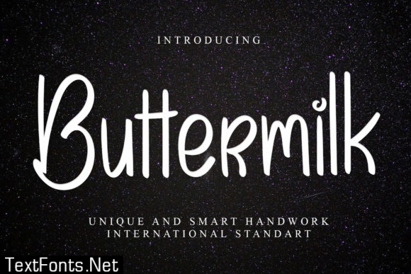 Buttermilk Font