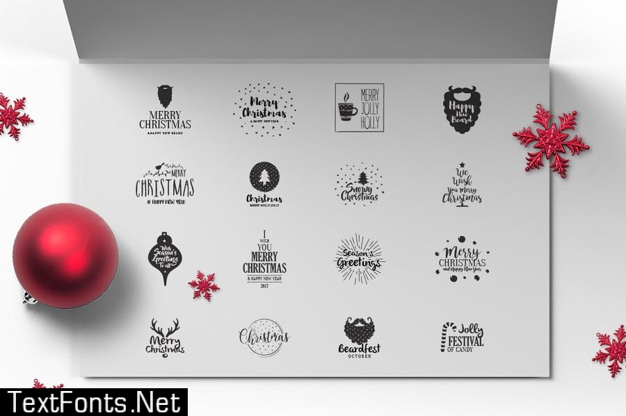 Christmas Logos Set