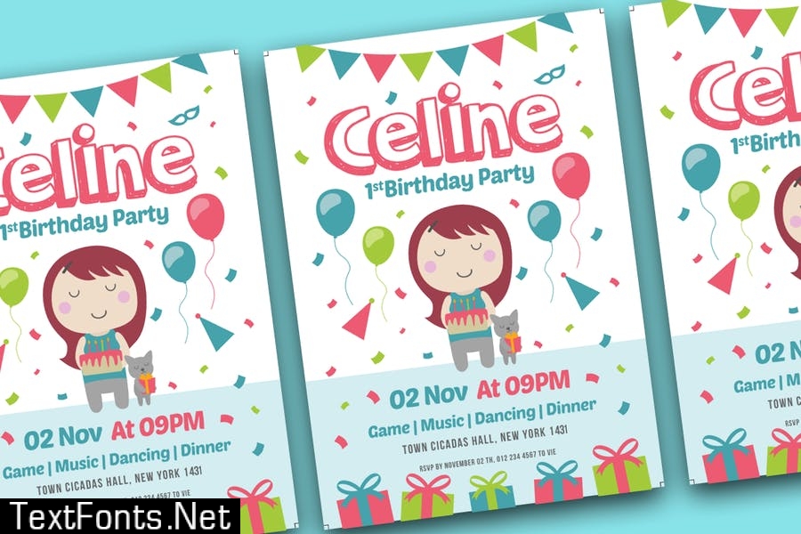 Comication - Cute kids font