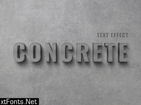 Concrete Wall Text Effect