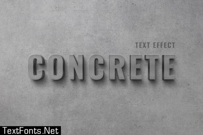 Concrete Wall Text Effect