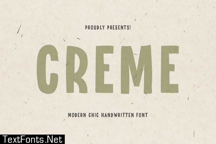 CREME - Modern Chic Hand-lettered font