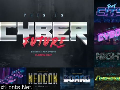 Cyberpunk Text Effects R6GZK5W