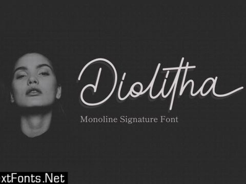 Diolitha - Monoline Signature Font