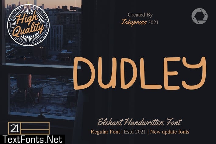 DUDLEY - Modern handwriting font