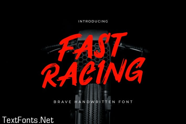 Fast Racing - Brave Handwritten Font