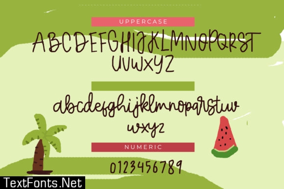 Fresh Watermelon Font