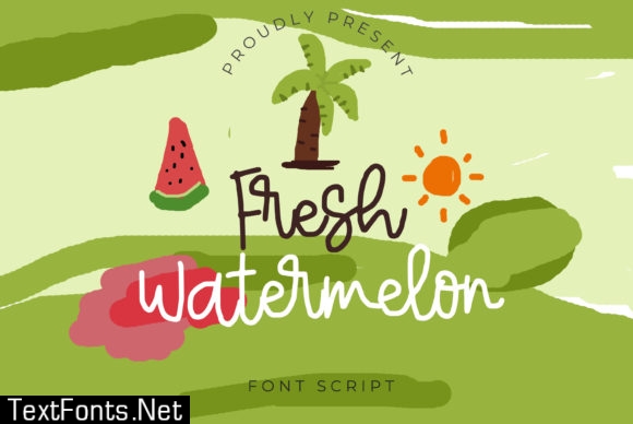 Fresh Watermelon Font