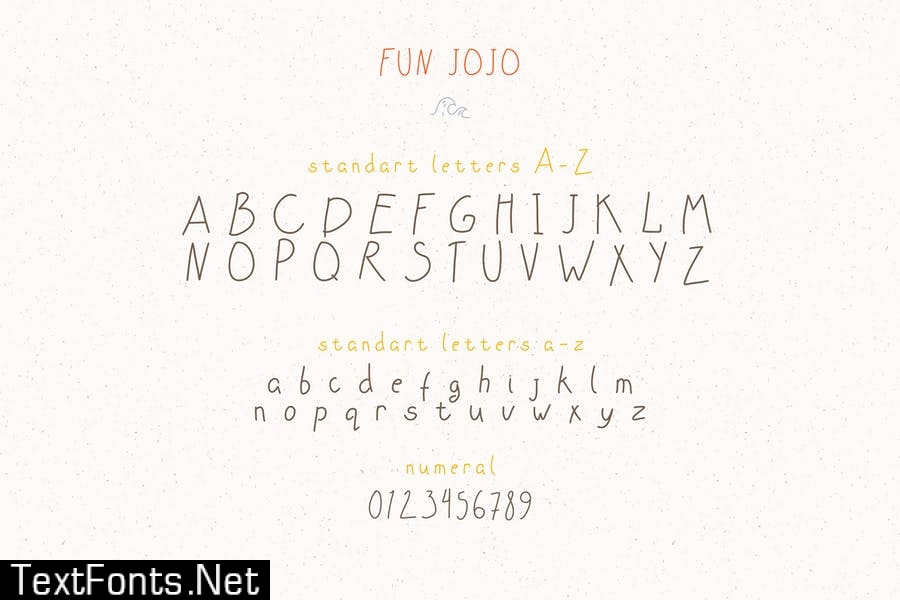 fun JOJO Handwritten Font