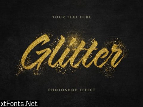 Golden Glitter Text Effect