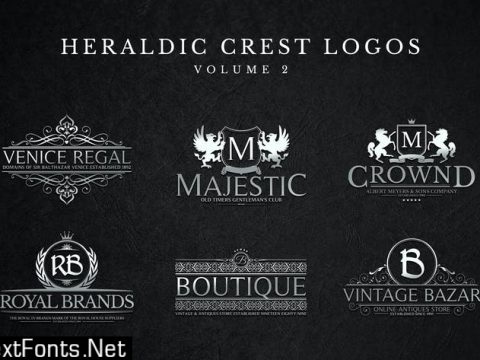 Heraldic Crest Logos Set 2