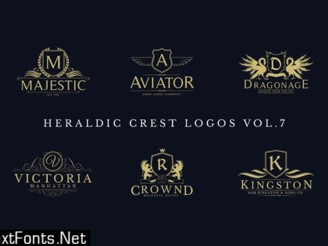 Heraldic Crest Logos Vol.7