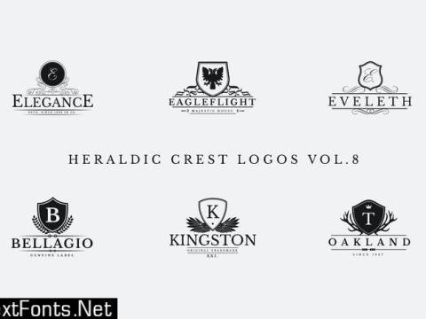 Heraldic Crest Logos Vol.8