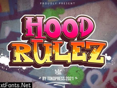 Hood Rulez - Graffiti font