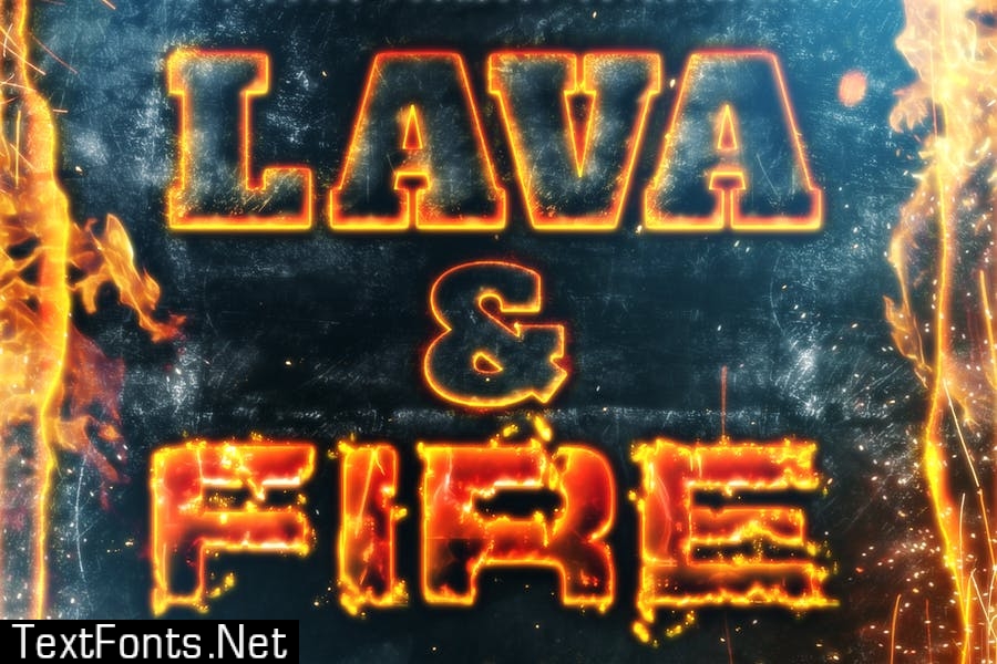 Hot Lava & Fire Photoshop Layer Styles