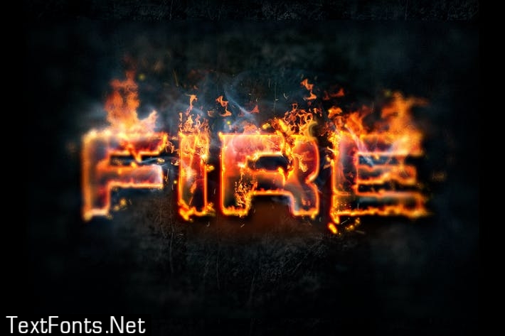 Hot Lava & Fire Photoshop Layer Styles