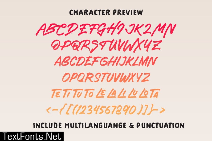 Hubstone Brush Font